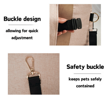 car seat for dogs safety buckle detail