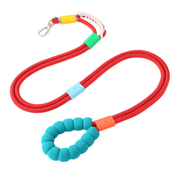 Dog leash bubblegrip red