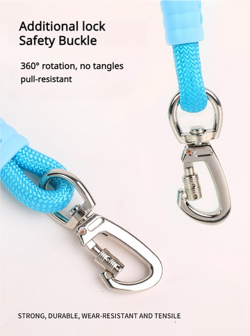 safety buckle dog leash 